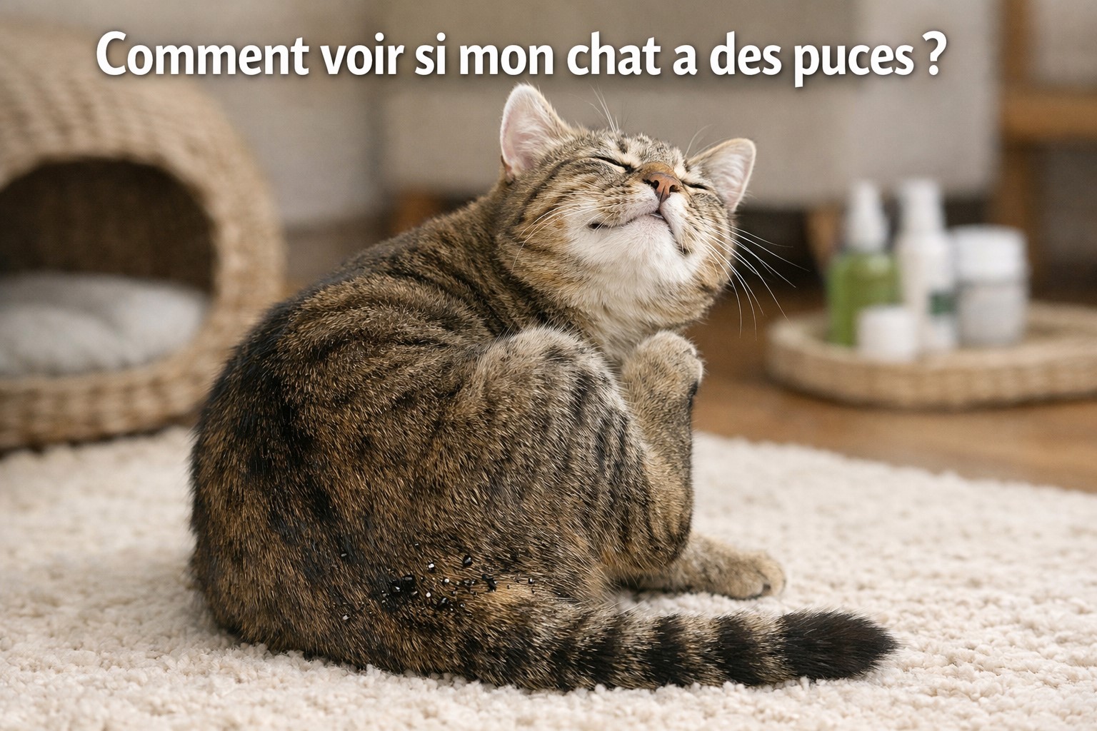 Comment voir si mon chat a des puces