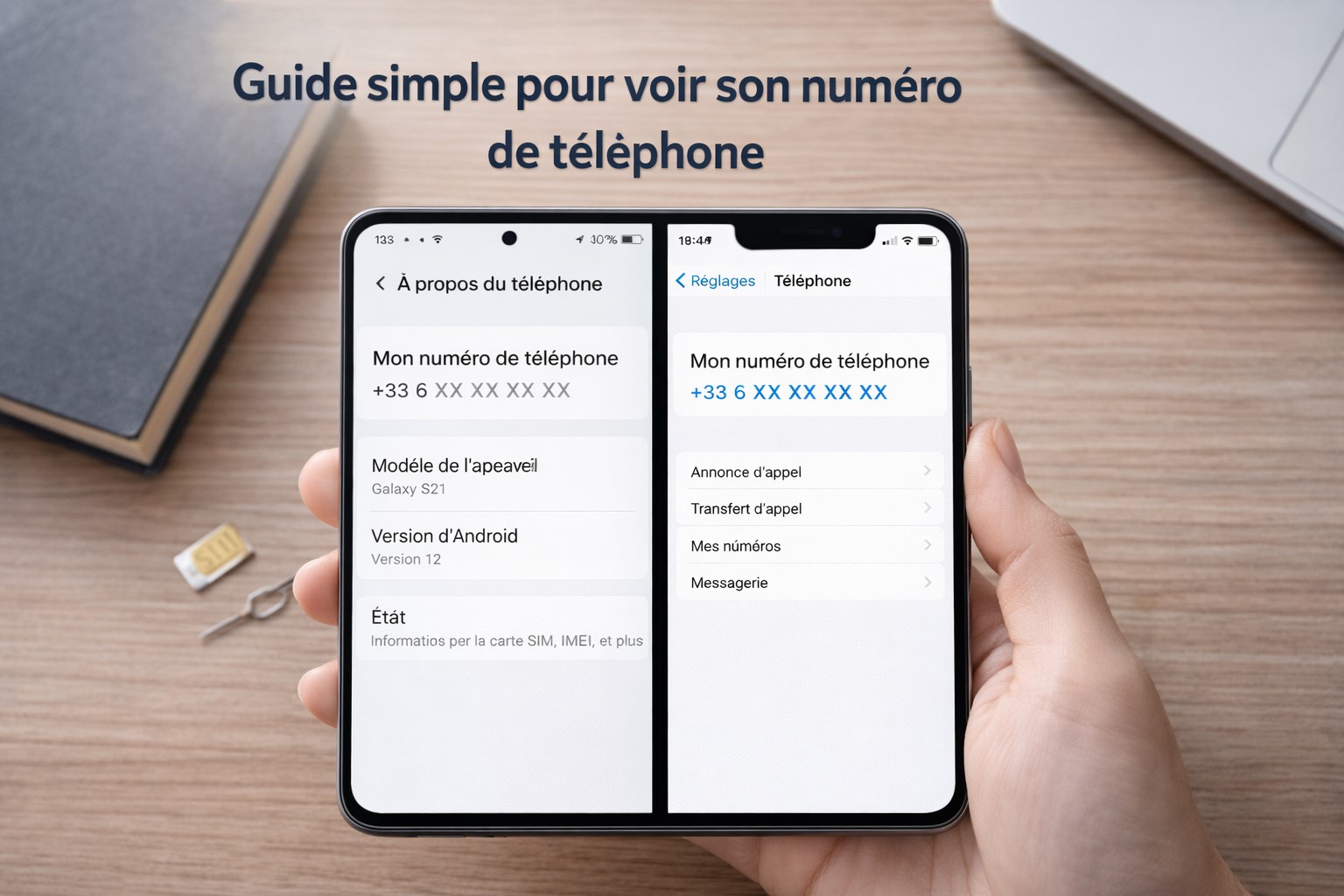 Guide simple pour voir son numéro de téléphone