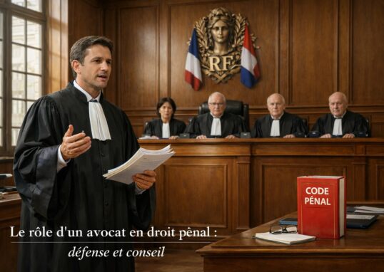 Le rôle d'un avocat en droit pénal défense et conseil