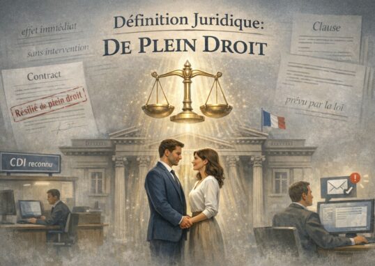 définition juridique de plein droits