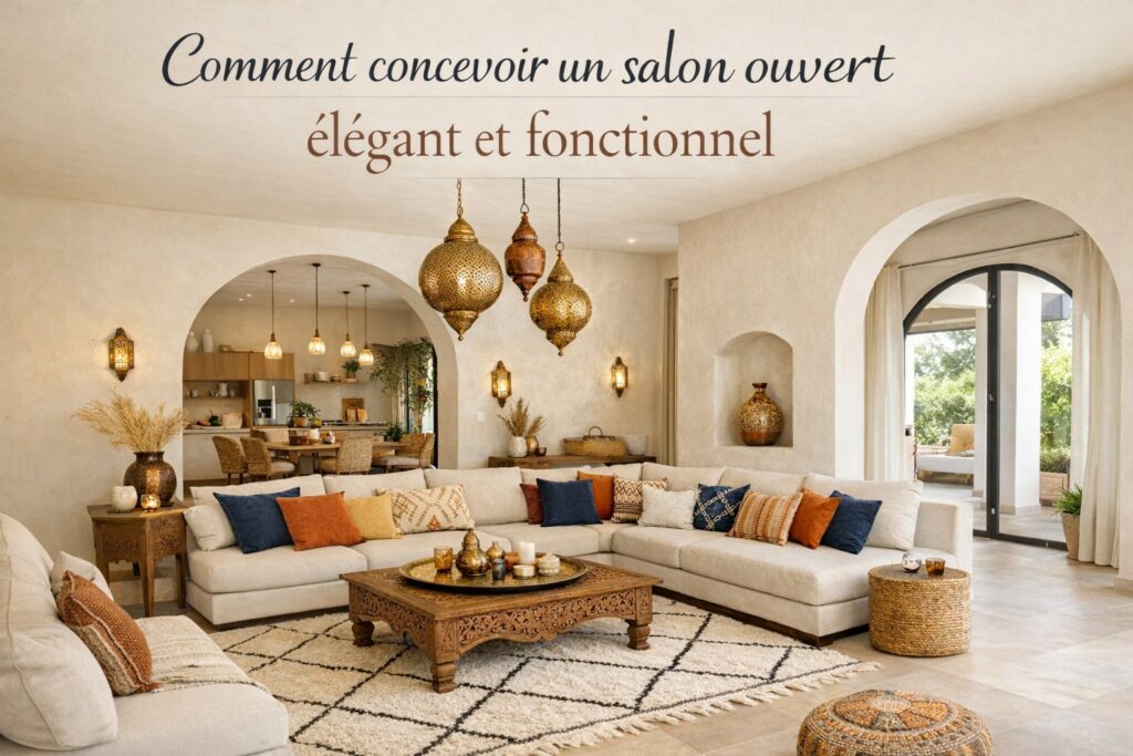 Comment concevoir un salon ouvert élégant et fonctionnel
