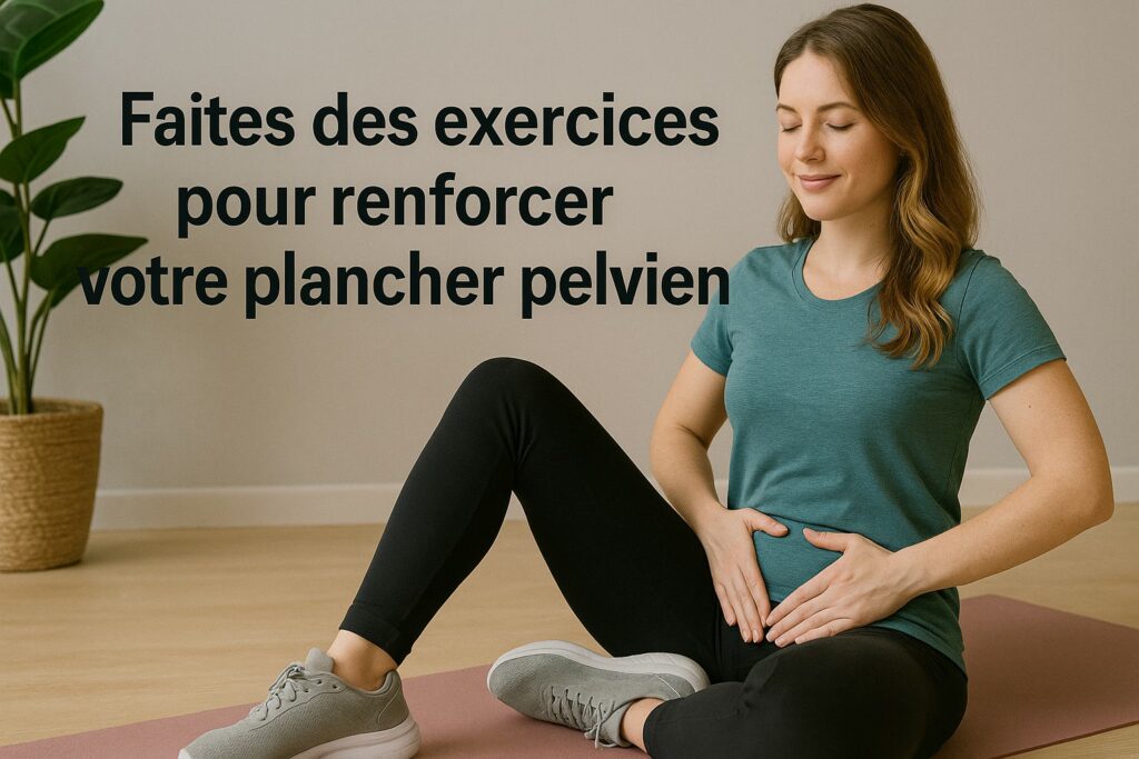 Faites des exercices pour renforcer votre plancher pelvien