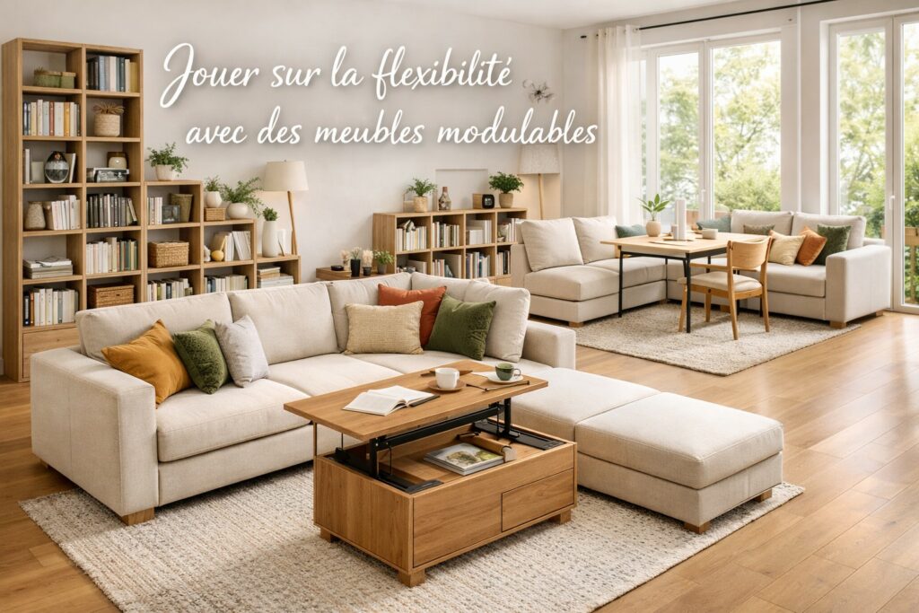 Jouer sur la flexibilité avec des meubles modulables