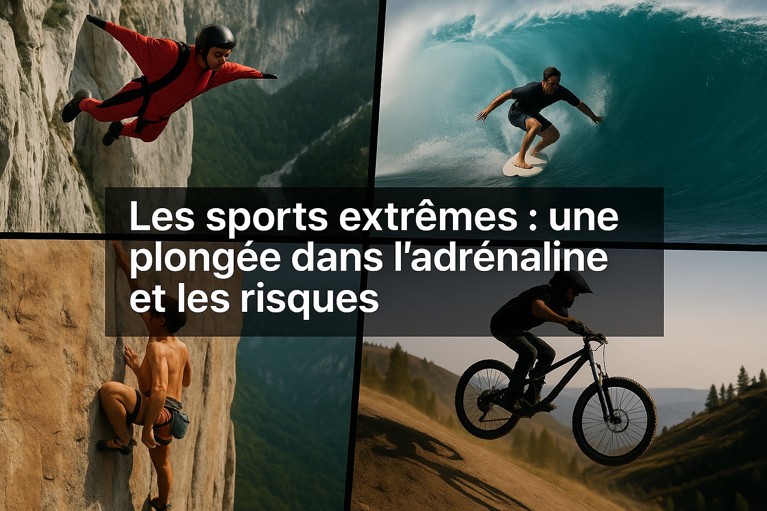 Les sports extrêmes : une plongée dans l'adrénaline et les risques