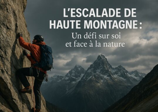 L'escalade de haute montagne → Un défi sur soi et face à la nature