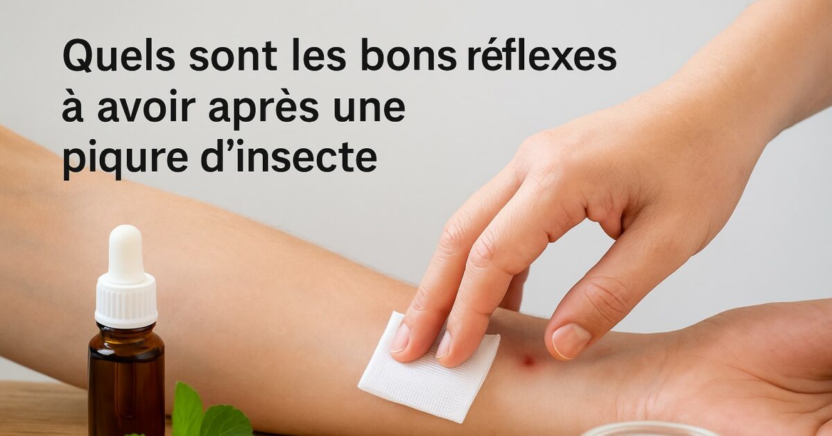Quels sont les bons réflexes à avoir après une piqûre d’insecte
