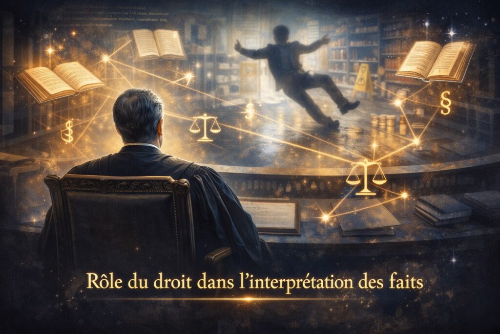 Rôle du droit dans l’interprétation des faits