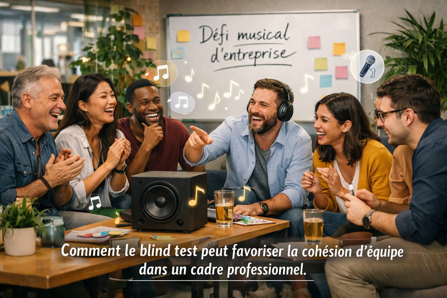 Comment le blind test peut favoriser la cohésion d'équipe dans un cadre professionnel