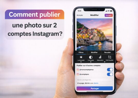 Comment publier une photo sur 2 comptes Instagram