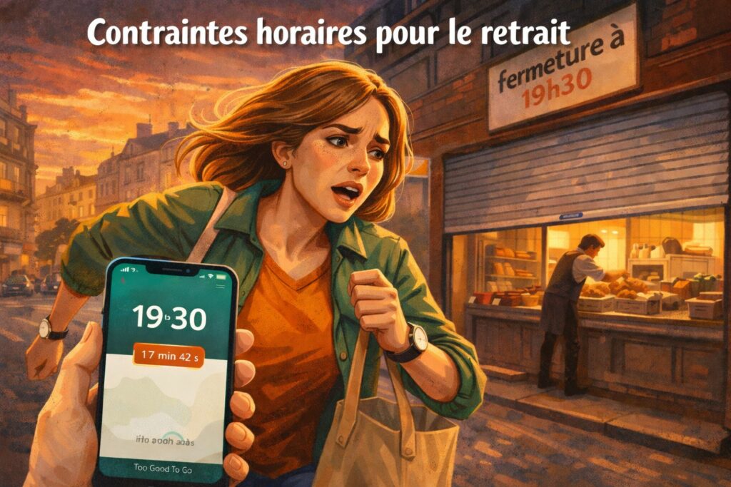 Contraintes horaires pour le retrait