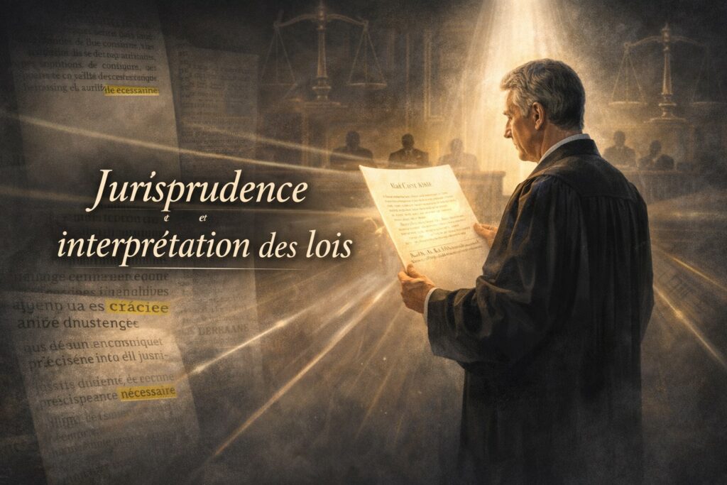 Jurisprudence et interprétation des lois
