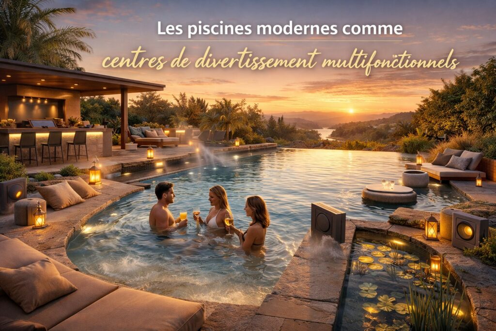 Les piscines modernes comme centres de divertissement multifonctionnels