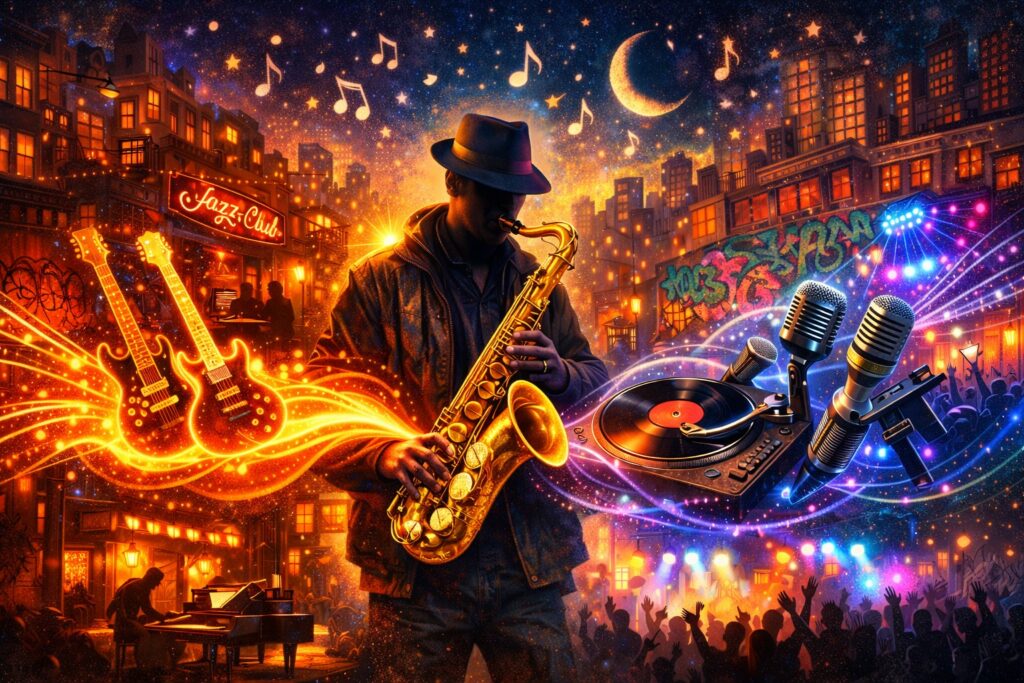 L'influence du Jazz sur le rock ou encore le hip-hop