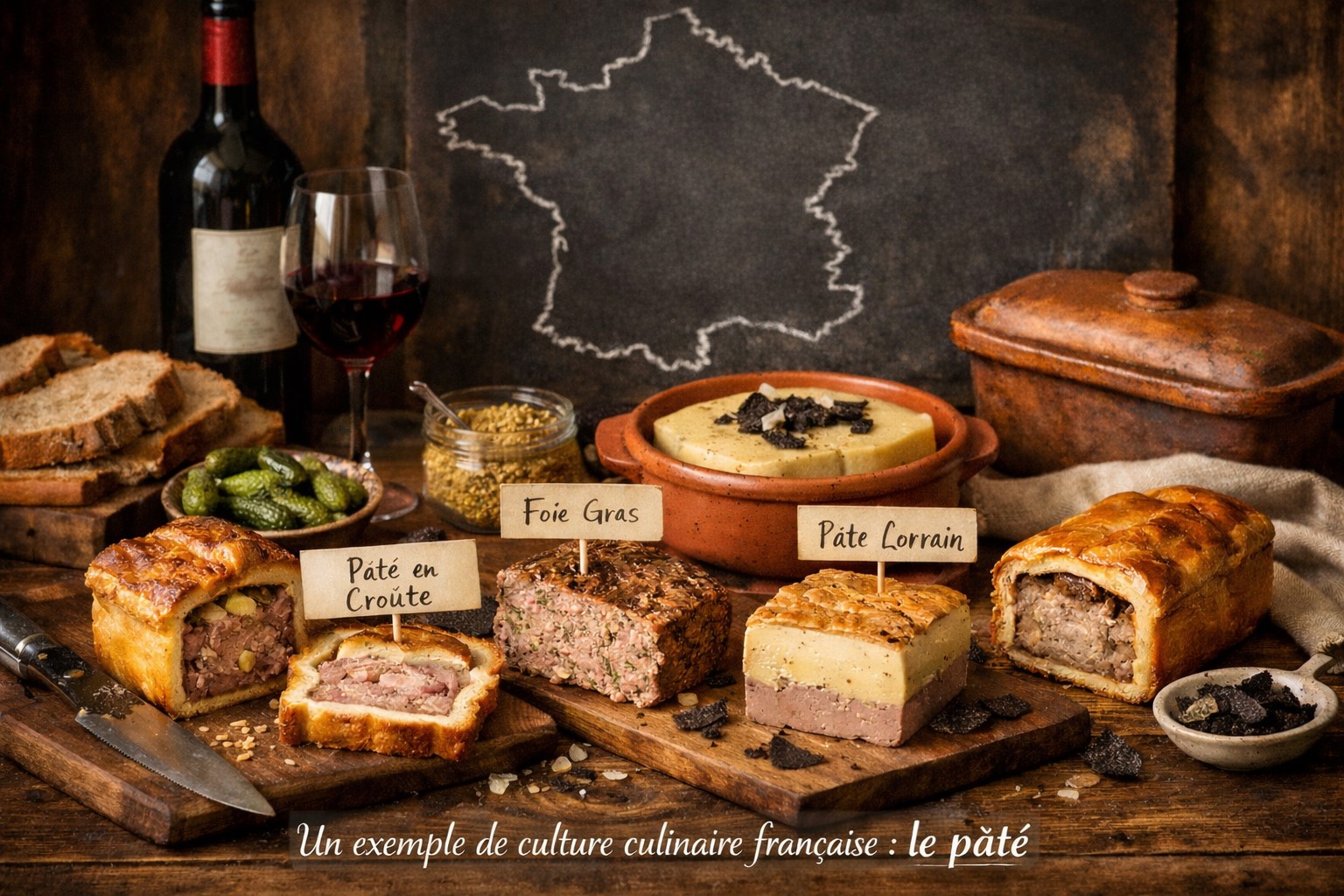 Un exemple de culture culinaire française Le pâté !