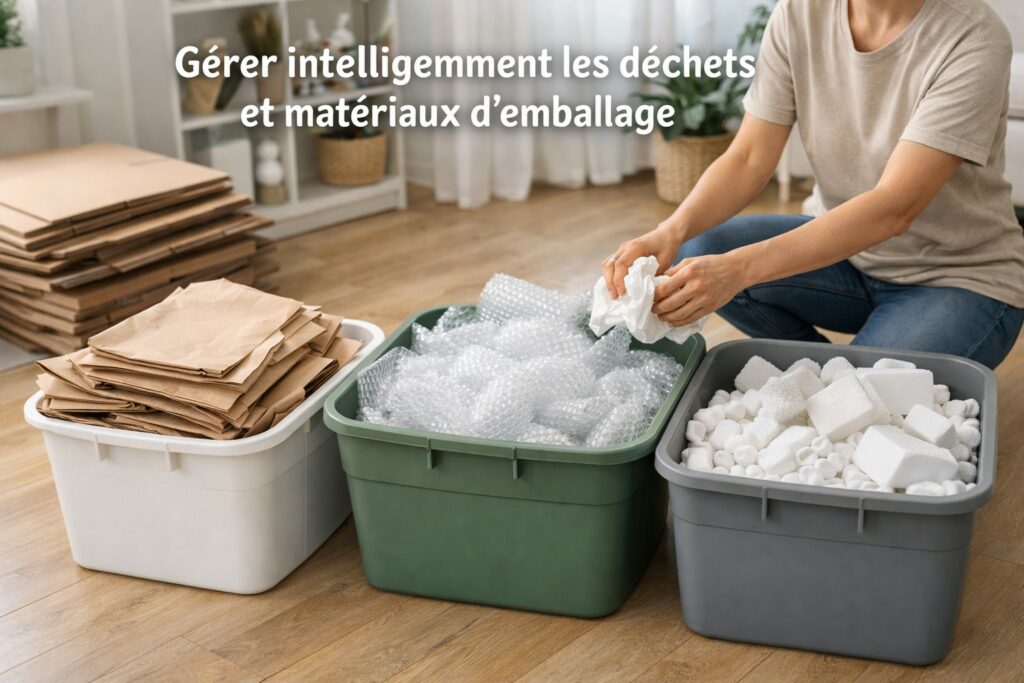 Gérer intelligemment les déchets et matériaux d’emballage