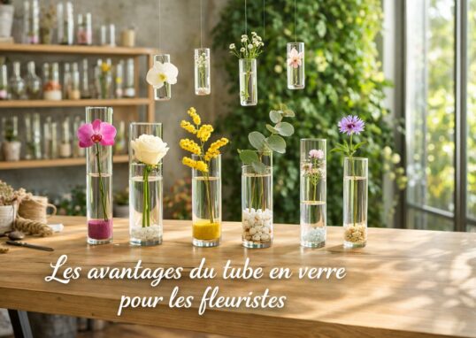 les avantages des tubes de verres pour les fleuristes