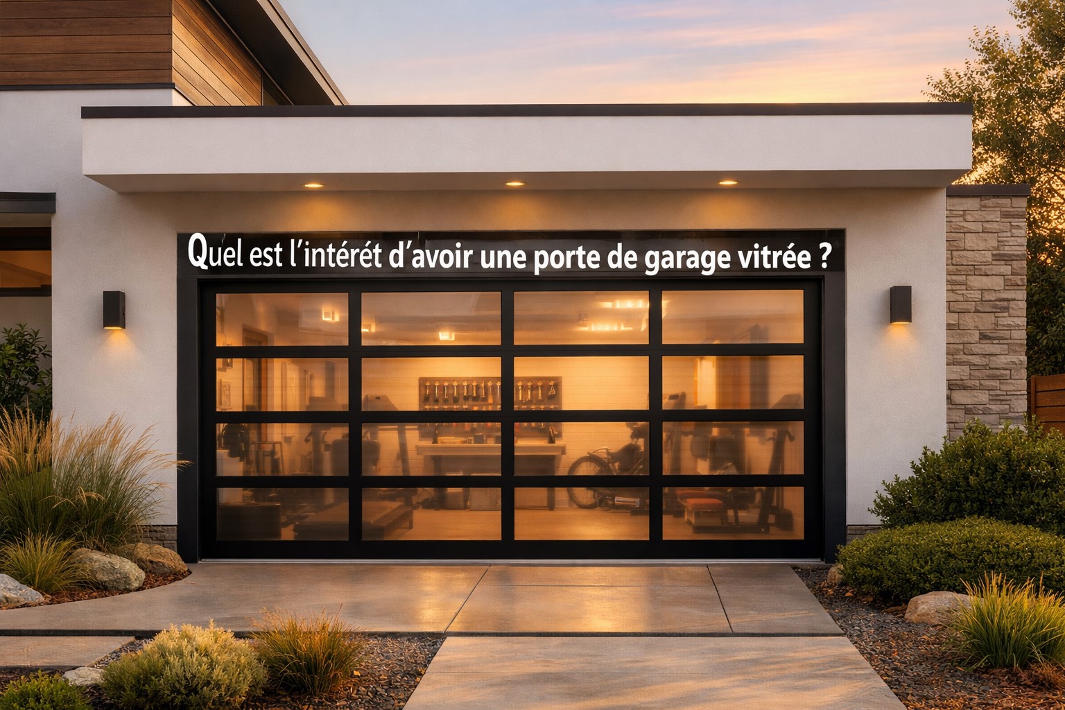 Quel est l'intérêt d'avoir une porte de garage vitrée