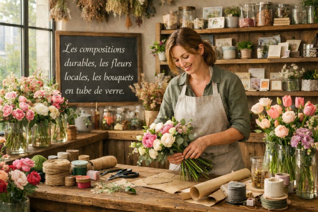 les compositions d'un bouquet de fleur