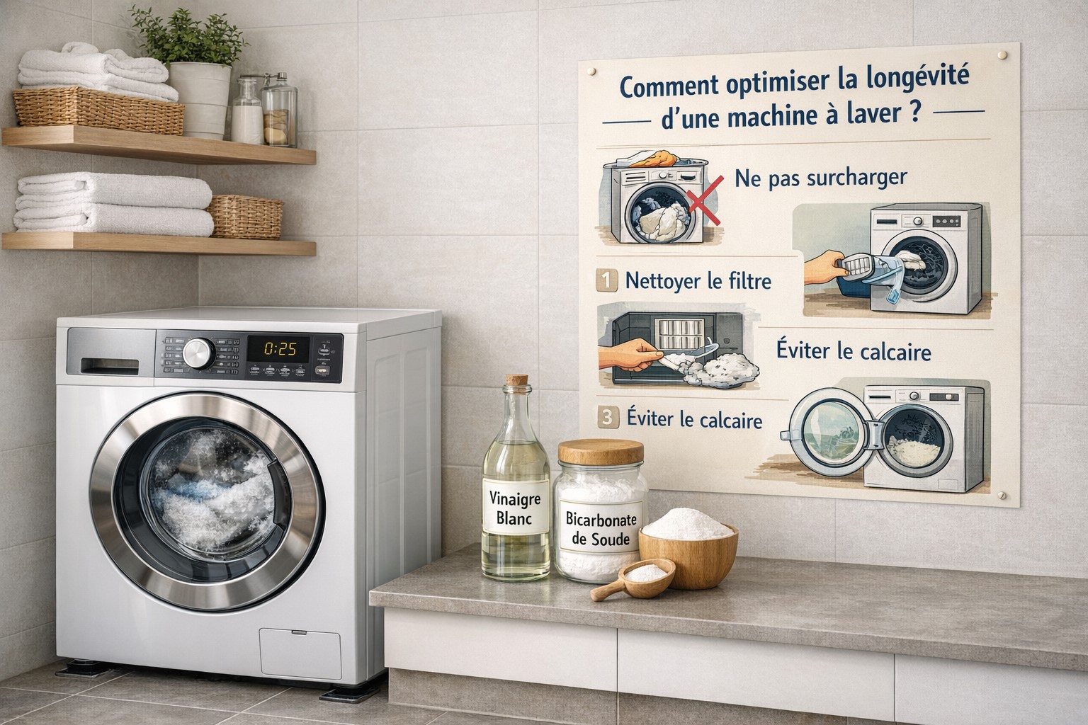 Comment optimiser la longévité d'une machine à laver