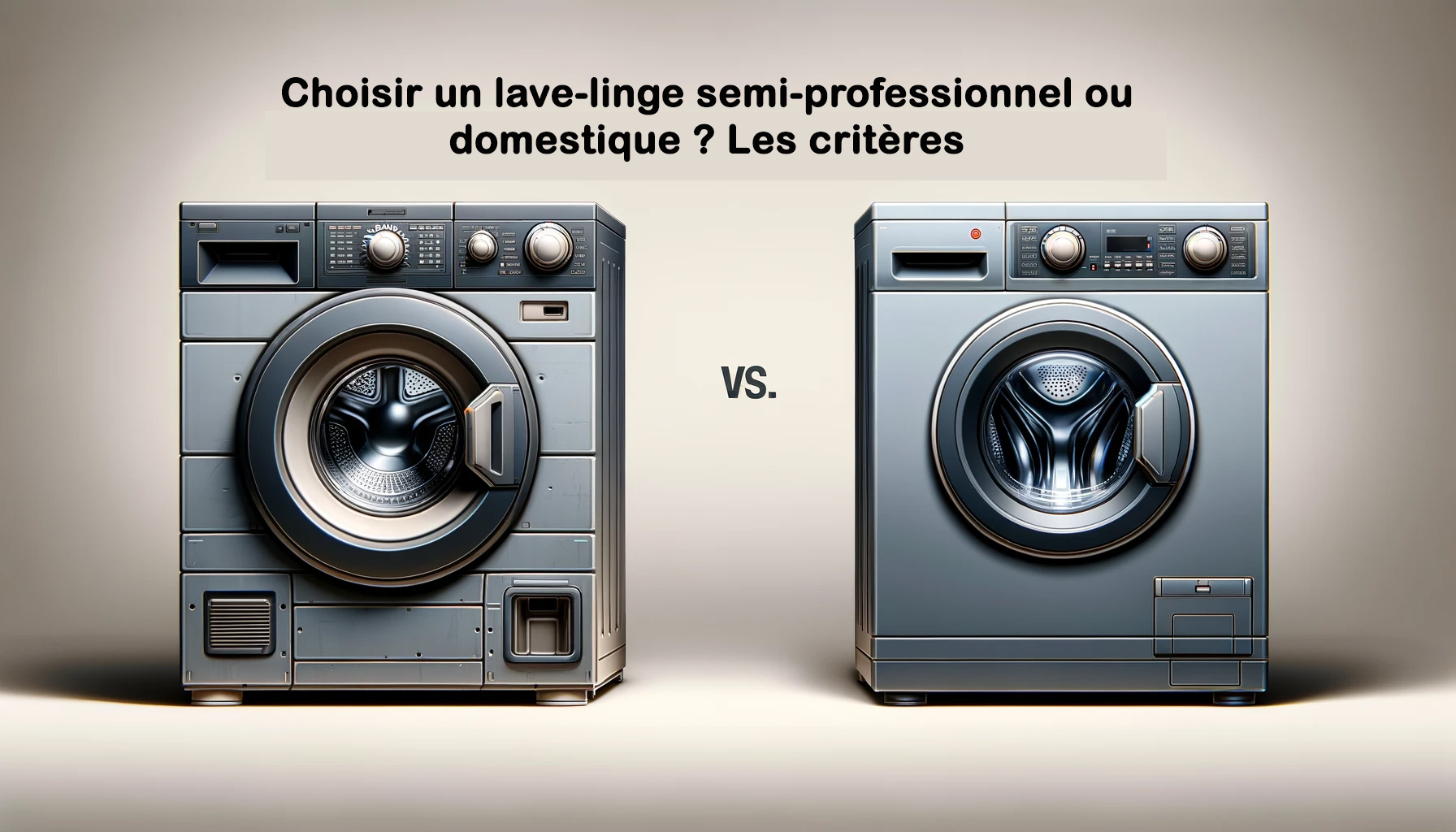 Choisir un lave-linge semi-professionnel ou domestique