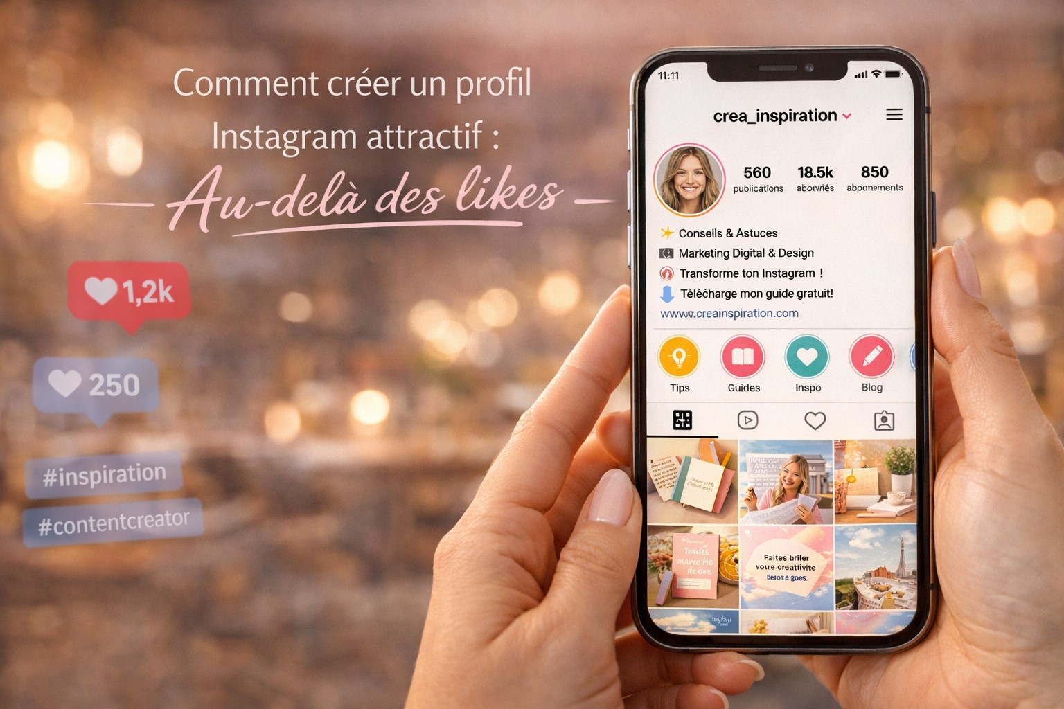 Comment créer un profil Instagram attractif Au-delà des likes