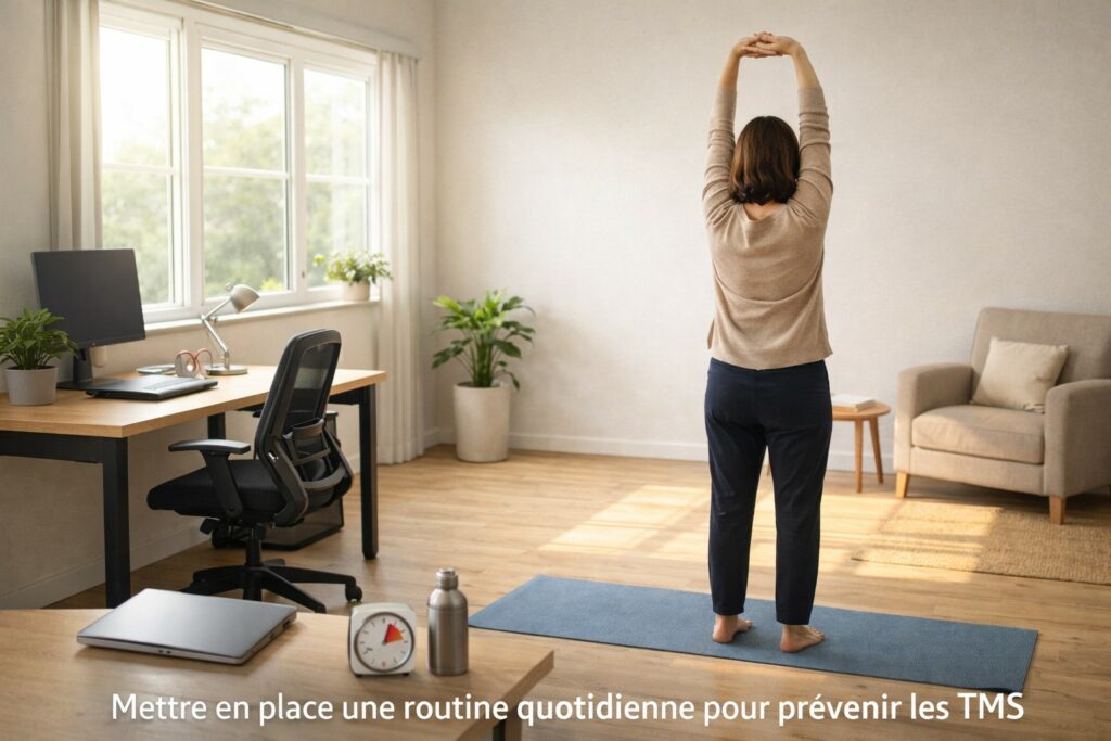 Mettre en place une routine quotidienne pour prévenir les TMS