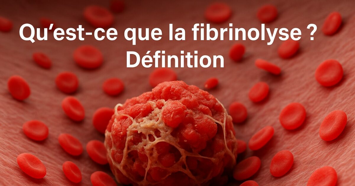 Qu'est-ce que la fibrinolyse? Définition