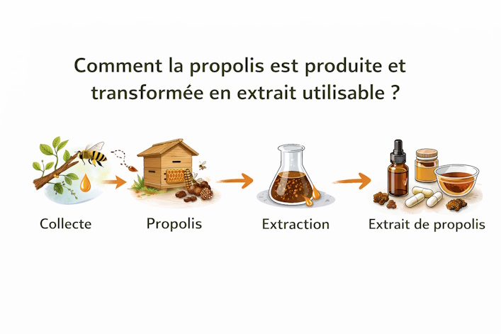extraction de la propolis