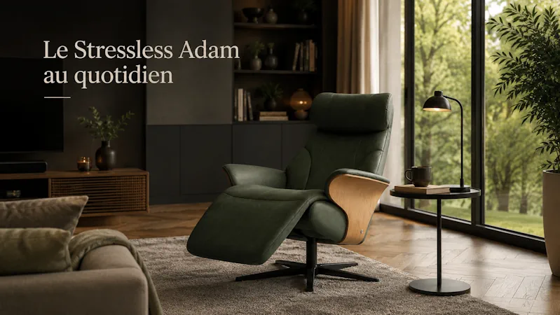 Stressless Adam au quotidien