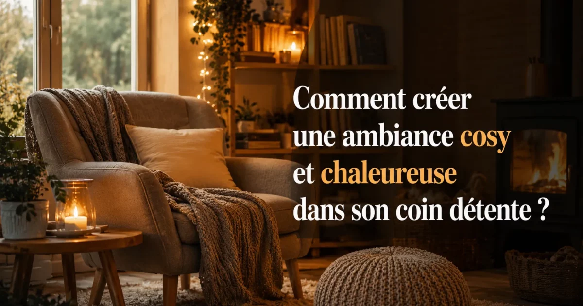 ambiance cosy chaleureuse coin détente