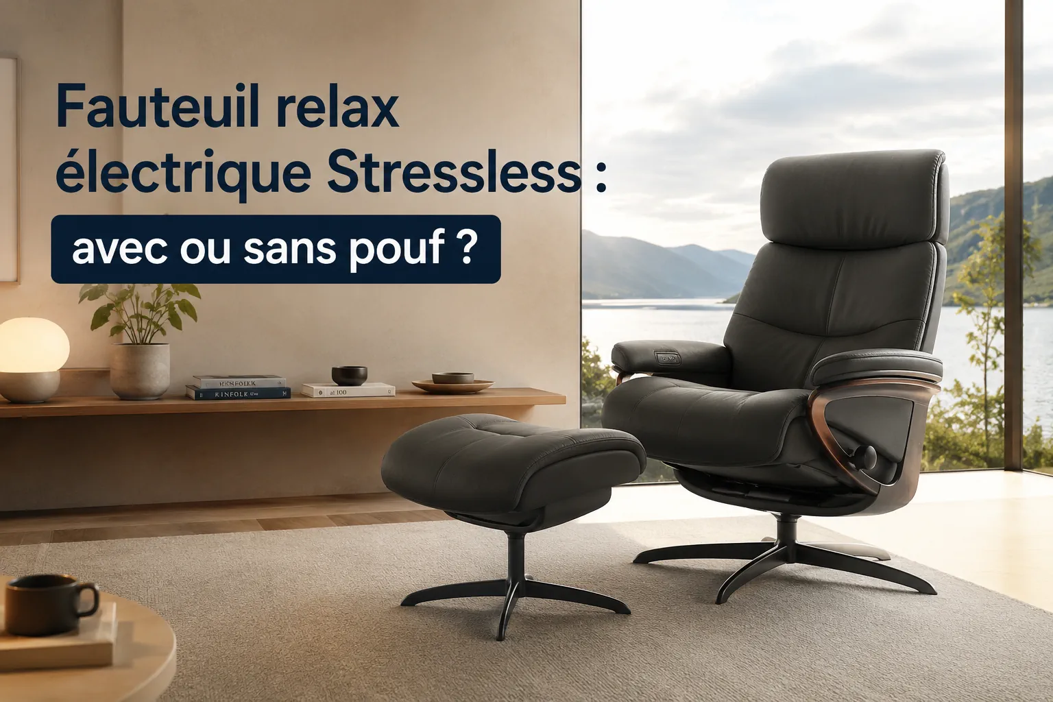 fauteuil électrique Stressless avec ou sans pouf
