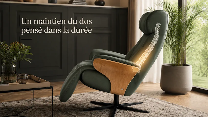 maintien du dos pensé pour la durée